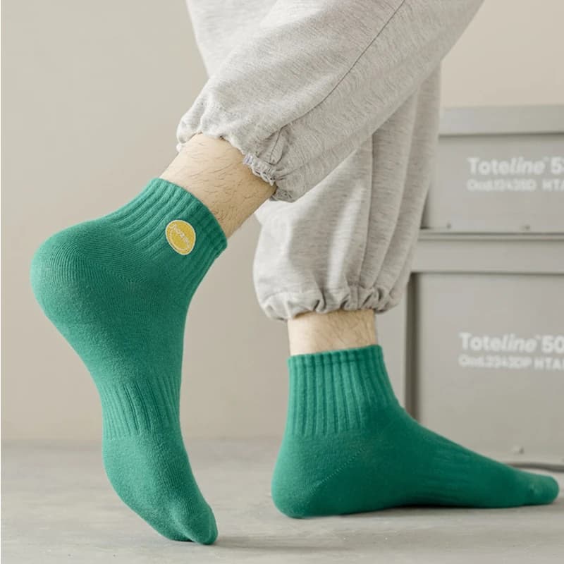 Sports Socks Solid Color Socks Low Cotton Socks For Men Breathable Short Socks Soft Skin-Friendly